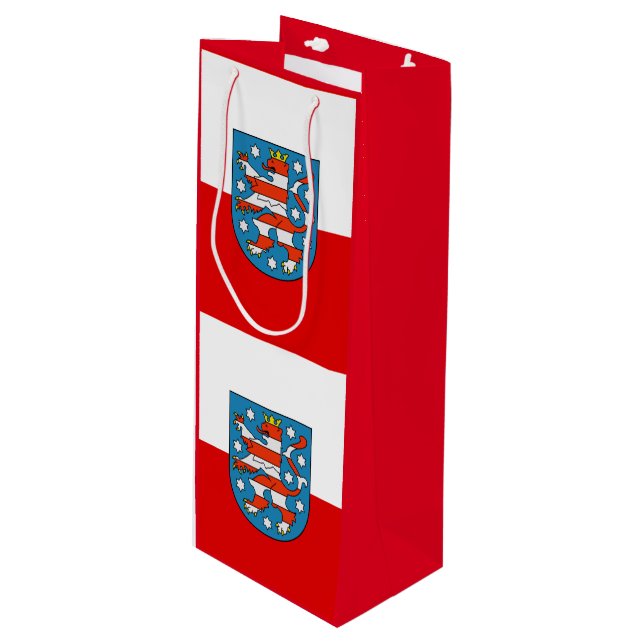 Flag of Thuringia Wine Gift Bag (Front Angled)