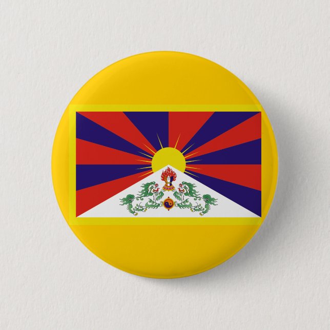 Flag of Tibet Button (Front)