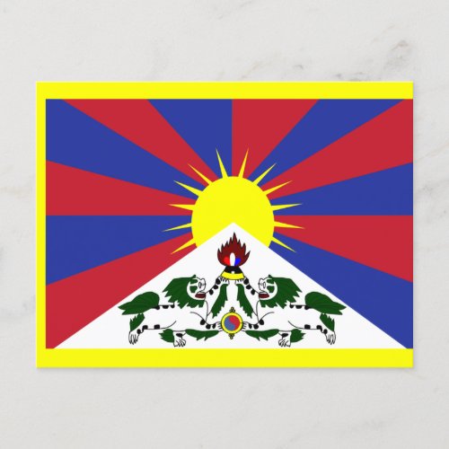 Flag of Tibet Postcard