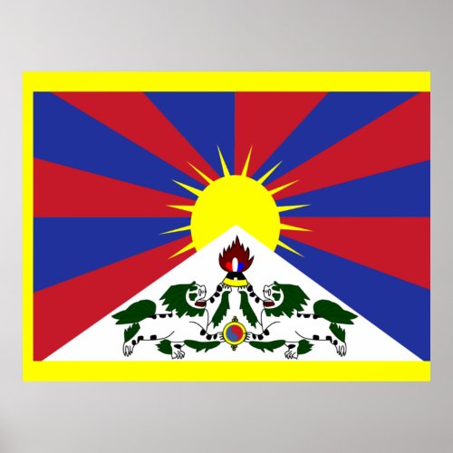 Flag of Tibet Poster