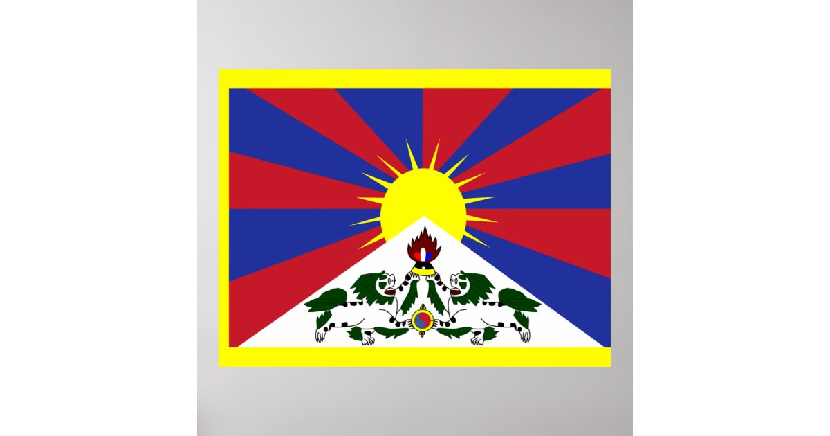 Flag of Tibet Poster | Zazzle
