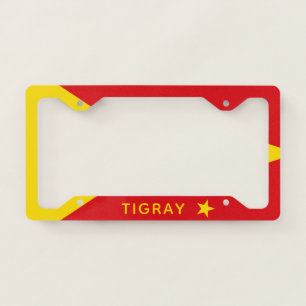 Flag of Tigray Region License Plate Frame