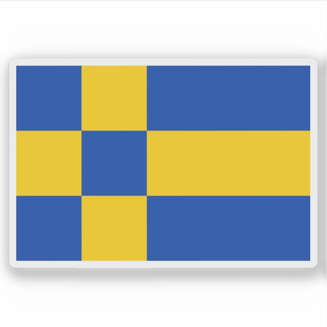 Flag of Tilburg, the Netherlands Sticker (Front)
