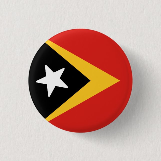Flag of Timor-Leste Button (Front)