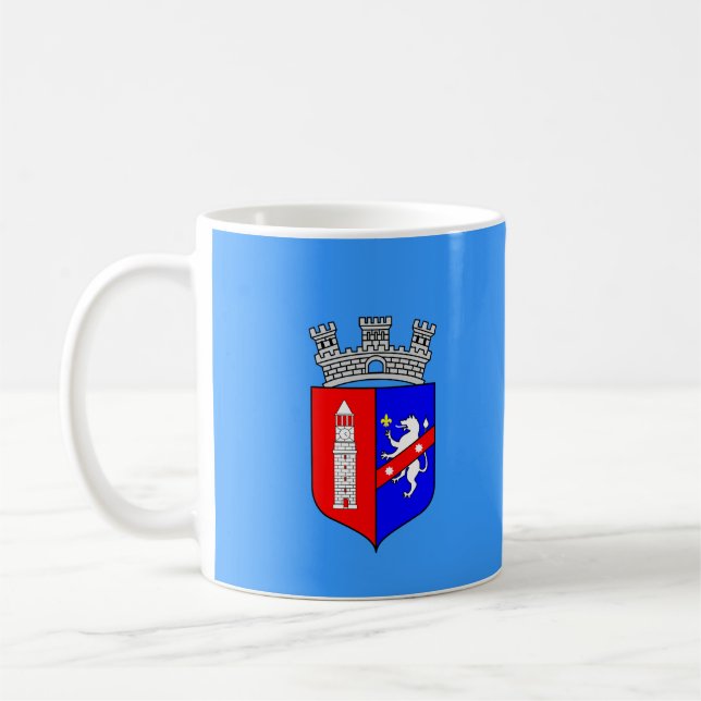 Flag of Tirana, Albania Coffee Mug (Left)