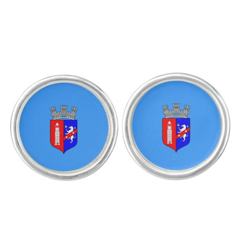 Flag of Tirana Albania Cufflinks