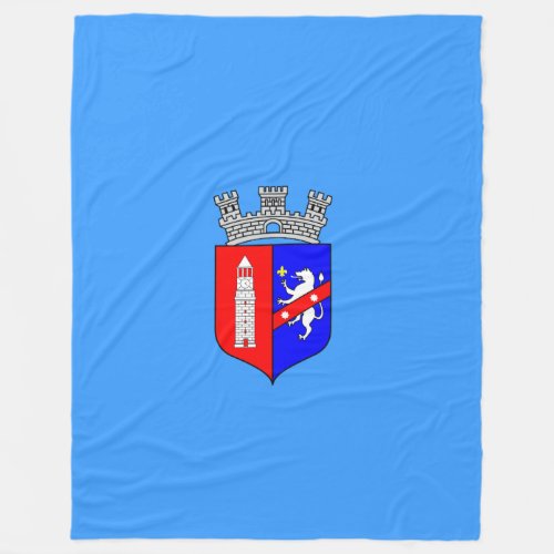 Flag of Tirana Albania Fleece Blanket