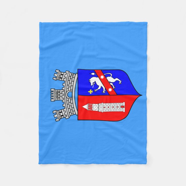 Flag of Tirana, Albania Fleece Blanket (Front)
