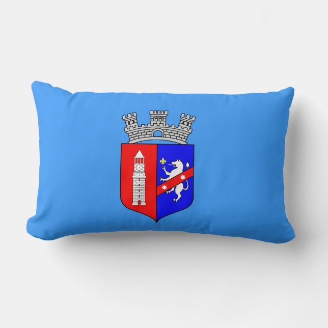 Flag of Tirana, Albania Lumbar Pillow (Front)