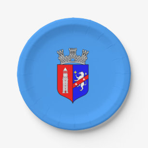 Flag of Tirana, Albania Paper Plates