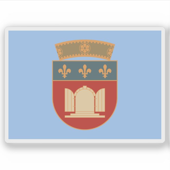 Flag of Tirana County, Albania Sticker (Front)