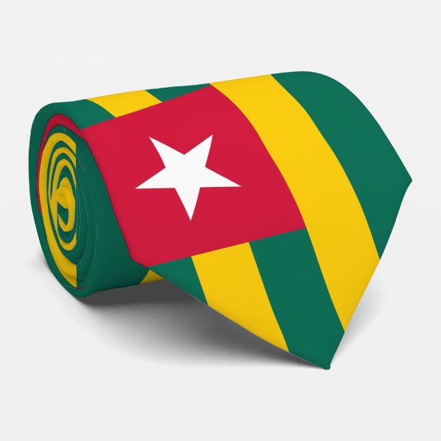Flag of Togo Neck Tie (Rolled)