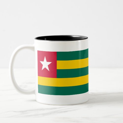 Flag of Togo Two_Tone Coffee Mug