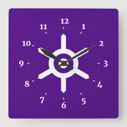 Flag of Tokyo prefecture Japan Square Wall Clock