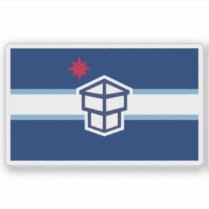 Flag of Toledo, Ohio, USA Sticker