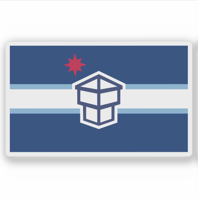 Flag of Toledo, Ohio, USA Sticker (Front)