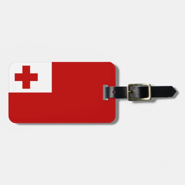 Flag of Tonga Easy ID Personal Luggage Tag (Front Horizontal)