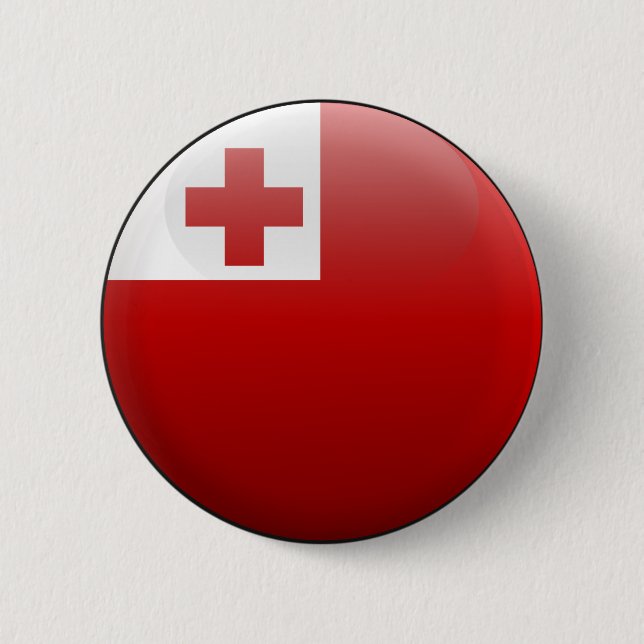 Flag of Tonga Pinback Button (Front)