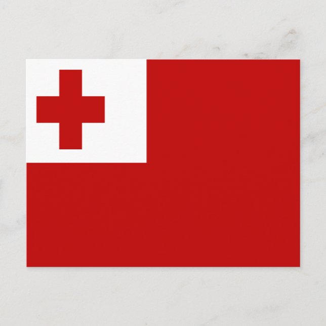 FLAG OF TONGA POSTCARD (Front)