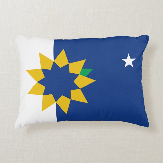 Flag of Topeka, Kansas Accent Pillow (Front)