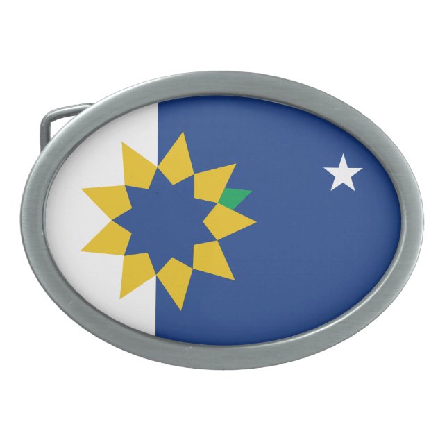 Flag of Topeka, Kansas Belt Buckle (Front)