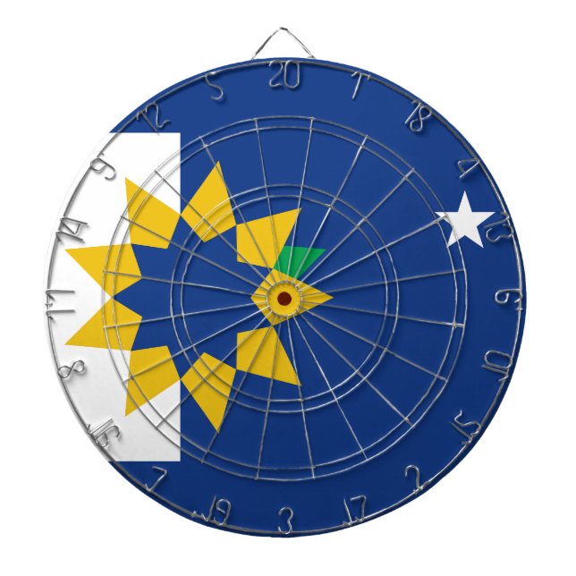 Flag of Topeka, Kansas Dart Board (Front)