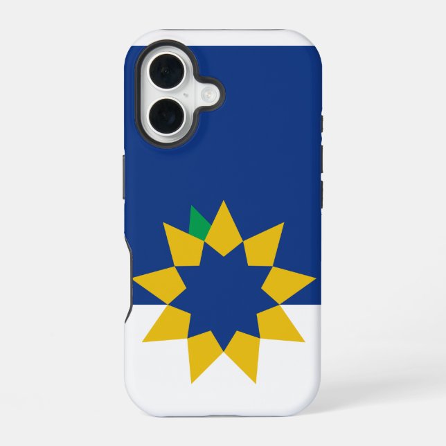 Flag of Topeka, Kansas Iphone Case (Back)