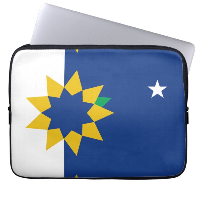 Flag of Topeka, Kansas Laptop Sleeve (Front)
