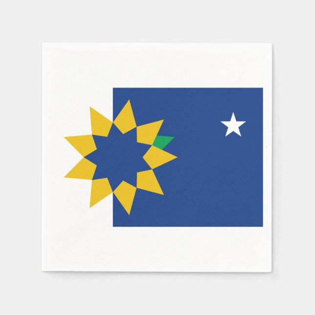 Flag of Topeka, Kansas Napkins (Front)