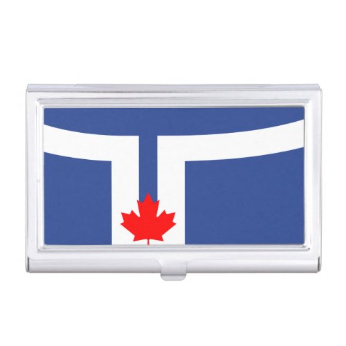 Flag of Toronto Ontario Business Card Case