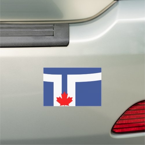 Flag of Toronto Ontario Car Magnet