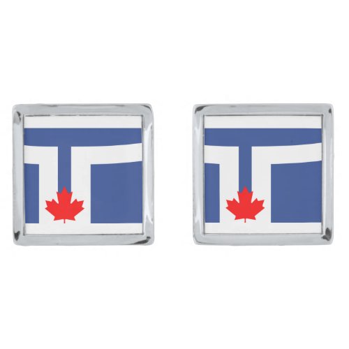 Flag of Toronto Ontario Cufflinks