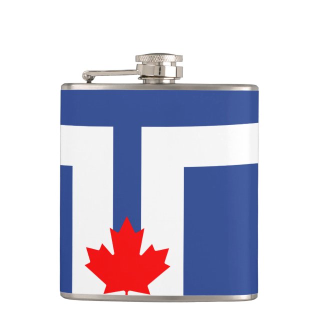 Flag of Toronto, Ontario Flask (Front)