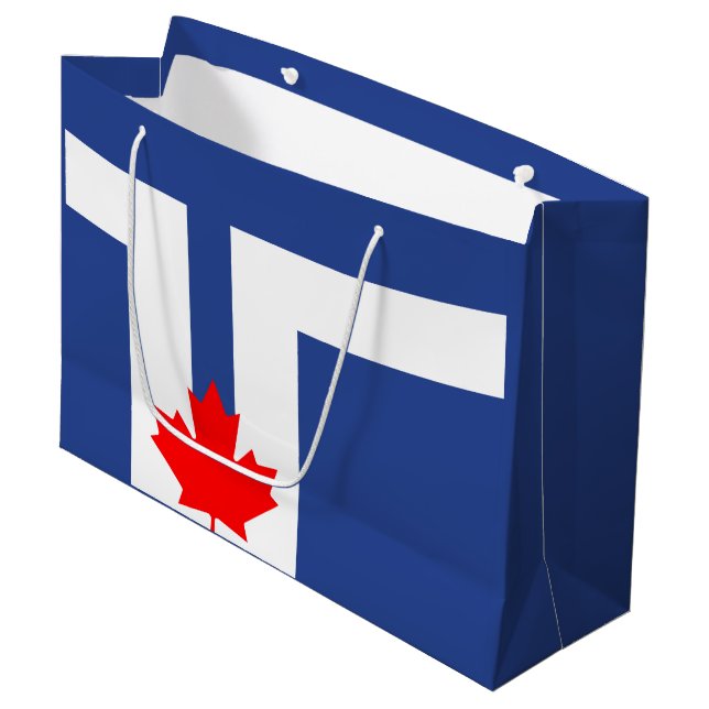 Flag of Toronto, Ontario Gift Bag (Front Angled)