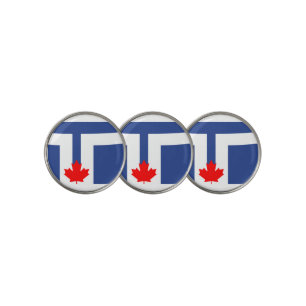 Flag of Toronto, Ontario Golf Ball Marker