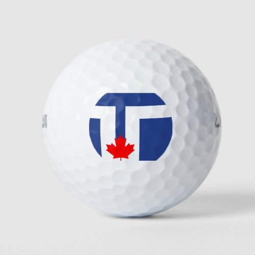 Flag of Toronto Ontario Golf Balls
