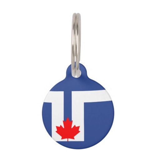 Flag of Toronto Ontario Pet ID Tag
