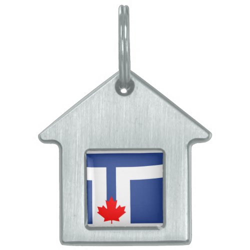 Flag of Toronto Ontario Pet ID Tag