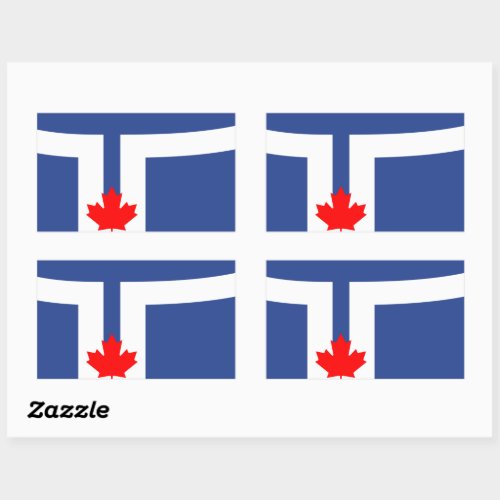 Flag of Toronto Ontario Rectangle Stickers