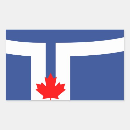 Flag of Toronto Ontario Rectangular Sticker