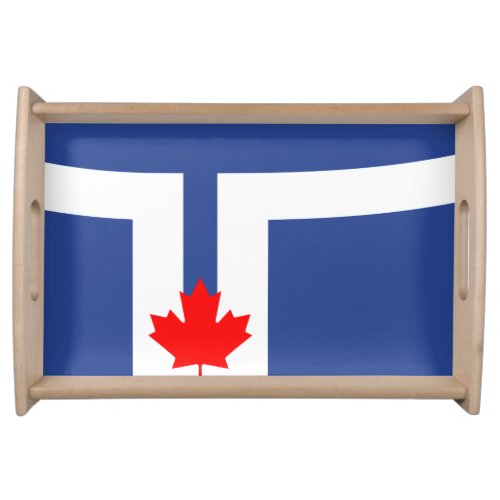Flag of Toronto Ontario Serving Tray