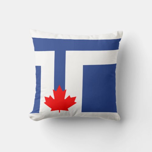 Flag of Toronto Ontario Throw Pillow