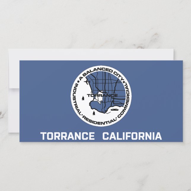 Flag of Torrance (California) Card (Front)