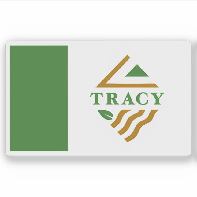 Flag of Tracy, California, USA Sticker (Front)