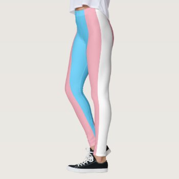 Flag Of Trans Pride Leggings by Flagosity at Zazzle