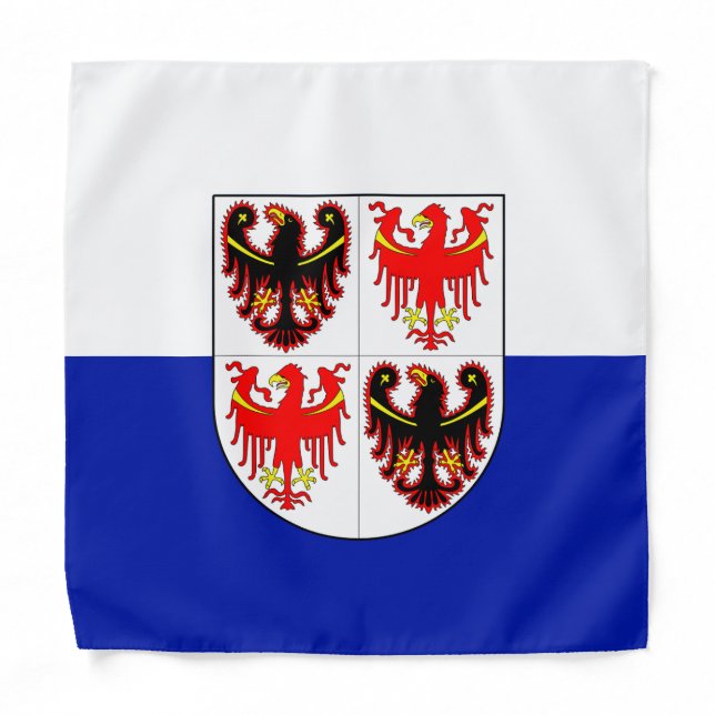 Flag of Trentino-Alto Adige (Italy) Bandana (Front)