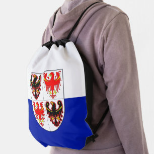 Flag of Trentino-Alto Adige (Italy) Drawstring Bag