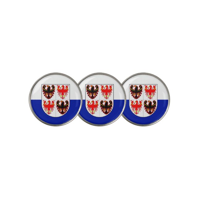 Flag of Trentino-Alto Adige (Italy) Golf Ball Marker (3 Up)