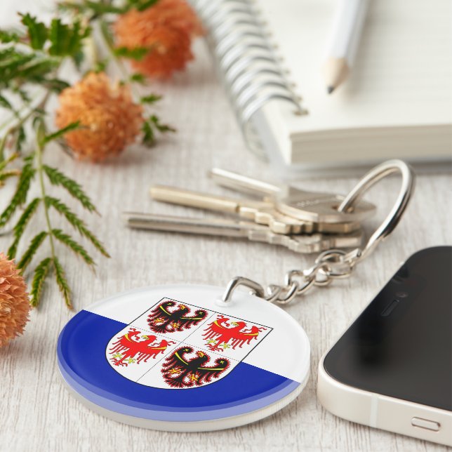 Flag of Trentino-Alto Adige (Italy)  Keychain (Front Right)