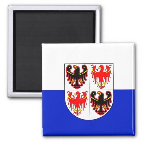 Flag of Trentino_Alto Adige Italy  Magnet